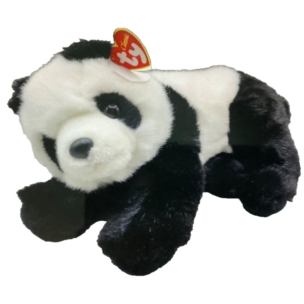 Vintage Ty 2003 Classic Beanie Buddy Bamboo Panda Bear 11" Plush Tag